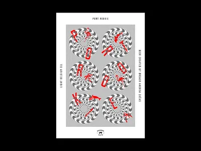 Poster for Red Brick Brewery Beer - Port Rookie beer brand branding design identity illusion poster logo logotype minimal monogram port poster poster design symbol typography