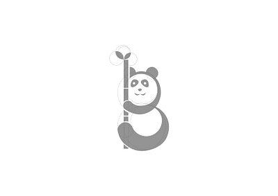 Bamboo : Panda 01 app design icon illustration illustrator logo minimal typography ui vector