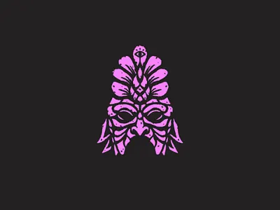 Ancient - Inktober 2019 Day #23 ancient brand branding illustration gig illustration ink inktober inktober2019 mask merch retro sticker texture