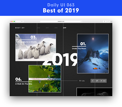 Daily UI 063 - Best of best of daily 100 challenge daily ui dailyui ui uidesign uiux ux