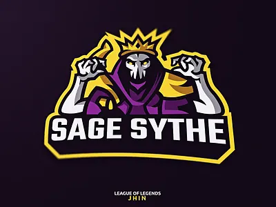 📝 Dark Cosmic Jhin - Mascot Logo ✏️ branding design esports esportslogo gaming illustration jhin league of legends league of legends logo logo logo design mascot logo vector