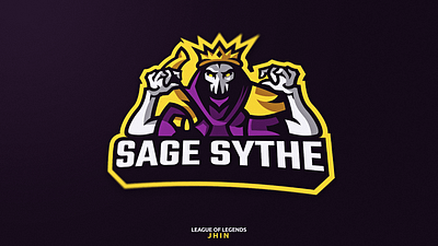 📝 Dark Cosmic Jhin - Mascot Logo ✏️ branding design esports esportslogo gaming illustration jhin league of legends league of legends logo logo logo design mascot logo vector