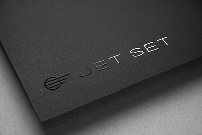 Jet Set Logo branding design foil identity design logo logodesign oklahoma