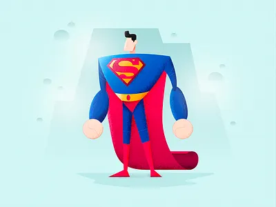 Superman art artist character colors design draw drawing illustration illustrator superman vector