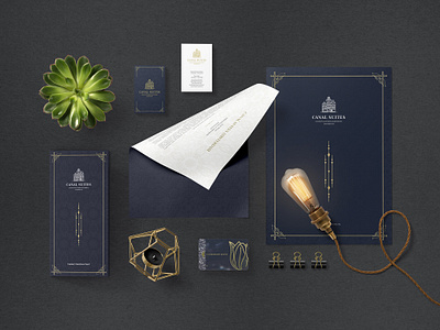 Canal Suites Visual Identity amsterdam apartment branding brochure classic elegant identity luxury print travel trifold