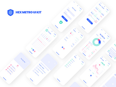 Hex metro ui kit app application apps distance earning logo map metro metro ui mobile ui uiux