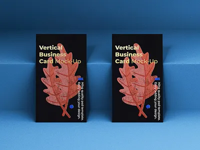 Vertical Business Card Mock-Up Template background clean company corporate design empty identity isolated mock up mockup paper presentation print sheet space template texture up vertical white