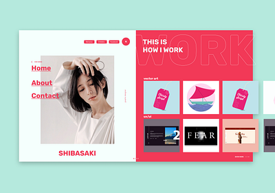 Shibasaki Portfolio 2019 2019 trends artist contrast design designer digital dribbble dribbble best shot figma graphic ideas magenta peru portfolio shot ui ux web webdesign