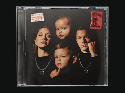 Rinker Fam 2019 Holiday Card album art branding cd death row design family holiday illustration logo music photography photoshop portrait record rinker santa stickers thug life type typography