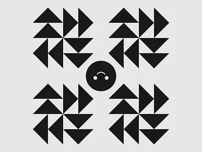 Repetitive Thoughts art artwork concept conceptual design flat geometric geometry graphic art graphic design illustration illustrator mental health ocd people shapes vector