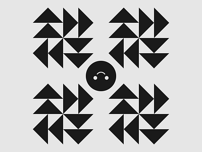 Repetitive Thoughts art artwork concept conceptual design flat geometric geometry graphic art graphic design illustration illustrator mental health ocd people shapes vector