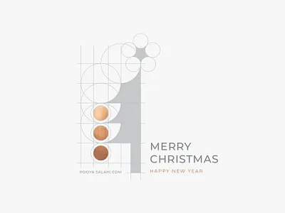 Pooya Greeting2020 Wht 191217 2020 adobe copper creative design dots graphic greeting grid happy holidays happy new year illustrator logo merry christmas merry xmas minimal minimalistic