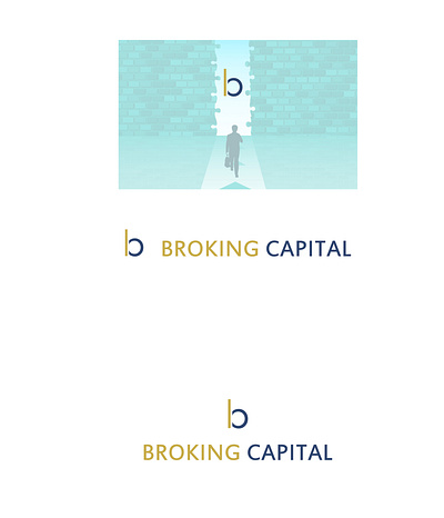 broking capital logo abastact animation brand identity creative design flat graphic design illustration logo logos