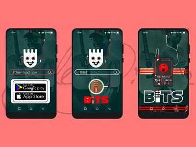 Bit app branding design flat illustration minimal ui vector website