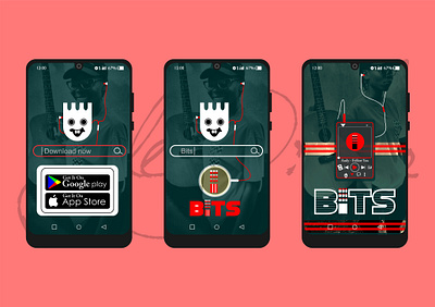 Bit app branding design flat illustration minimal ui vector website