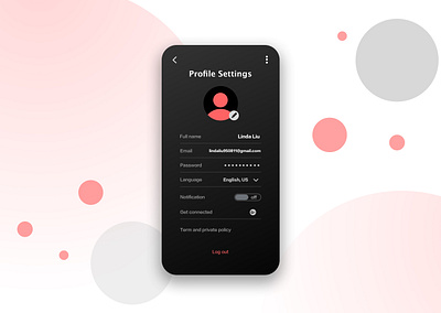 User Profile Settings dailyui