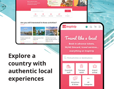 Inspitrip - Travel services booking platform booking platform responsive travel vietnam website