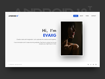 Android 18 blog blog design ui wordpress