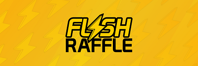 flash raffle banner art branding design flat icon illustrator lettering logo typography vector
