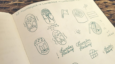 Logo Design for Lumberhacking LLC logo logo design sketches