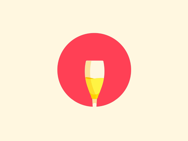 🥂 Cheers! after effects animation bodymovin icon lottie motion design sticker telegram