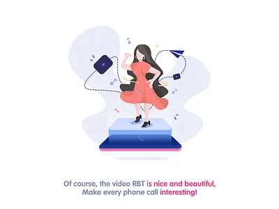 Scene illustration design illustration ui