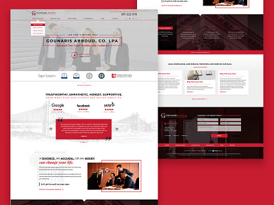 Law Firm Homepage Design branding design landing page ui user interface ux web design website