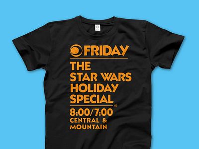 Star Wars Holiday Special Tee design illustration minimal minimalist movie movies simple star wars typography vector