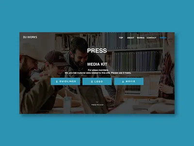 Daily UI 051 Press Page daily ui daily ui 051 dailyui design designer designs media kit photoshop press press page sketch ui design web design