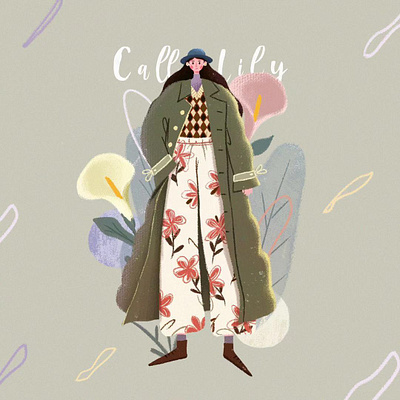 穿搭 design girl illustration