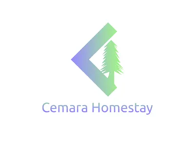 Cemara Homestay Logo branding design illustration inkscape logo