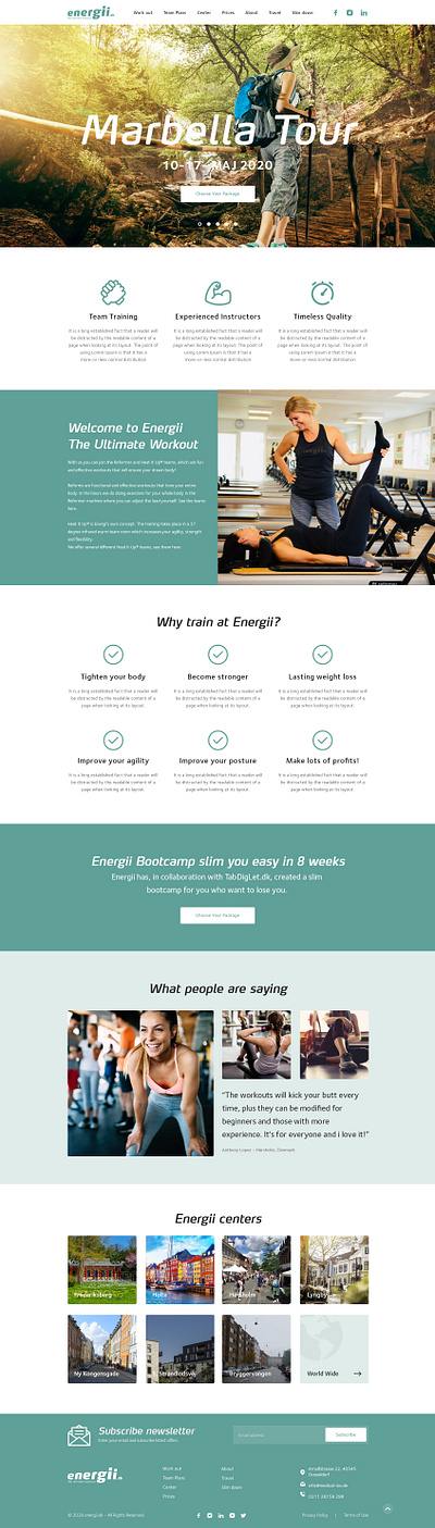 Energii home1 creative flat design mockup ui ux website