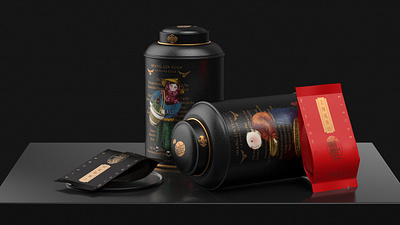 Losing ourselves in the luxury tea box icon package tea