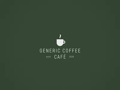 Generic Coffee Cafe | Logo brand brand design branding cafe cafe logo clean coffee design graphic design icon lancaster logo logo design
