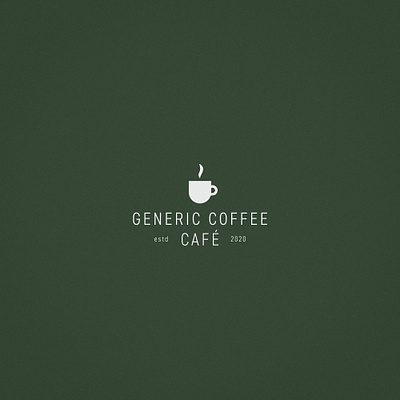 Generic Coffee Cafe | Logo brand brand design branding cafe cafe logo clean coffee design graphic design icon lancaster logo logo design