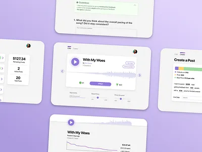 Critica (Web App) criticism critiques platform react social ui ui ux uidesign ux ux design web webdesign