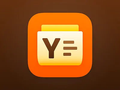 Hacker News by Emerge iOS App app icon app icon design ios app icon