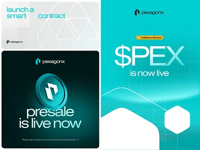 pexagonx — social media posts, brand guidelines agents ai agents ai agents landing ai assist ai landing alt coin coin crypto landing dao defi presentation sales sales deck shitcoin social media web3 branding web3 landing web3 platform web3 posts web3 social media