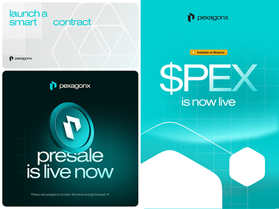 pexagonx — social media posts, brand guidelines agents ai agents ai agents landing ai assist ai landing alt coin coin crypto landing dao defi presentation sales sales deck shitcoin social media web3 branding web3 landing web3 platform web3 posts web3 social media