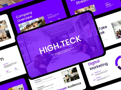 High Technology Business Presentation ai artificial intelligence powerpoint ppt pptx tech technology