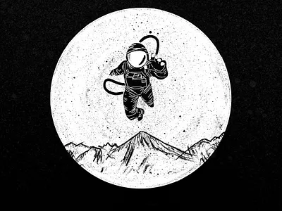 Gravity branding design illustration logo mars marvel moon nasa research typography vector