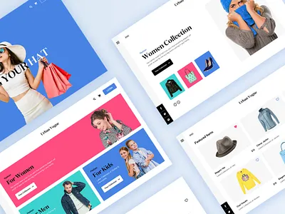 Clothing Fashion Web app apparel banner boutique clean clean ui colors creative creative design design icon inspiration kids modern sketch app ui ui ux design web design webdesign women