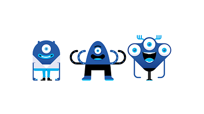 Monsters characters people retro style styletest vector