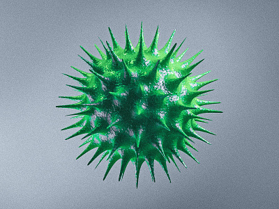 Virus bacteria c4d cinema 4d cinema4d circle cold corona corona virus coronavirus covid 19 ends experiment ill illness round sphere spikes spiky veins virus