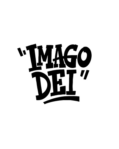 Imago Dei - Image of God genesis ipadpro latin lettering procreate app typography