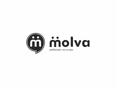 Концепт логотипа "Молва" brand branding creative design design flat graphicdesign logo minimalism typography vector