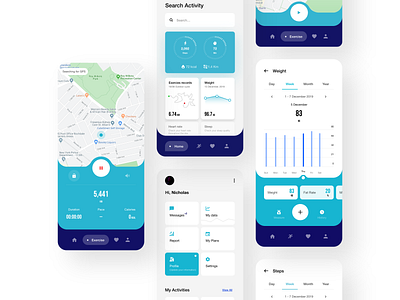 Health App app design inspiration ios app phone app ui ui design ux ux design