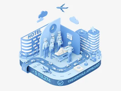 IMMERTEC — THE OLD WAY 3d c4d cgi cinema4d health healthcare hospital hotel illustration medical medicine surgeon surgery training