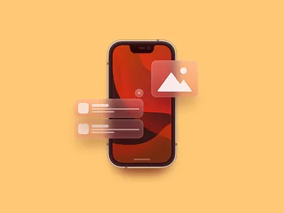Illustration - iOS 13 app design icon illustration ios iphone ui vector