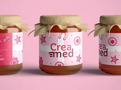 Creamed 3 | Honey brand christmas christmas pastry christmas pastry gift illustraion logo package design sugar xmas